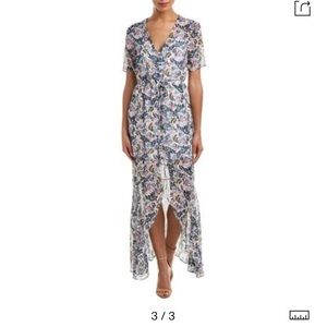 BCBGeneration Slit Floral Maxi Dress Size XS